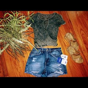 Fitted Crop Top, American Eagle